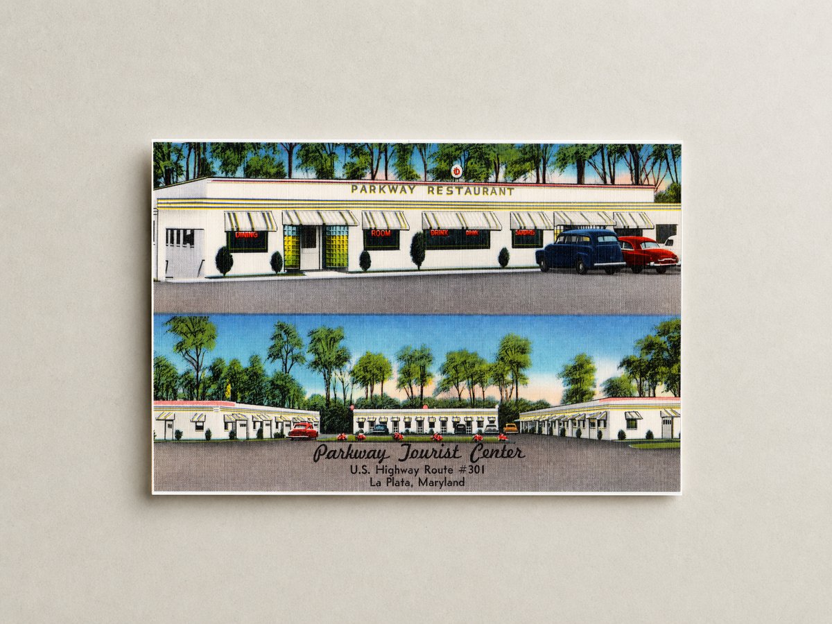 Parkway Tourist Center, U. S. Highway Route  #301, La Plata, Maryland — Vintage Maryland Postcard