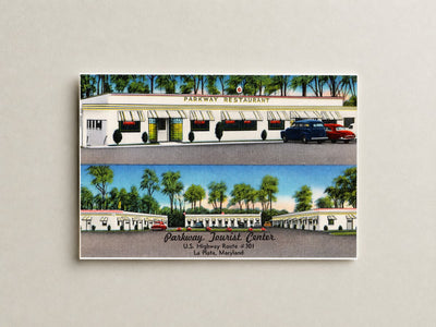 Parkway Tourist Center, U. S. Highway Route  #301, La Plata, Maryland — Vintage Maryland Postcard