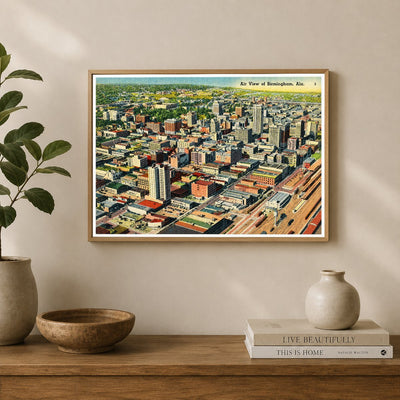Birmingham, AL: Air view of Birmingham