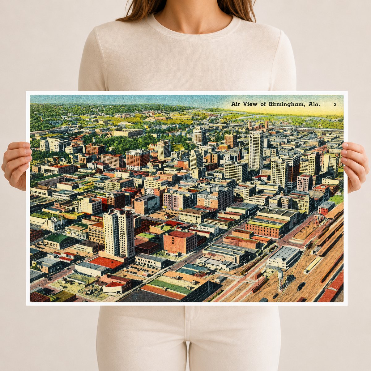 Birmingham, AL: Air view of Birmingham
