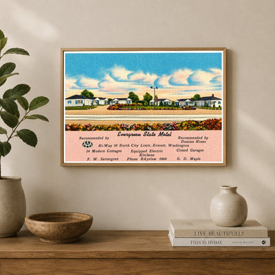 Everett, WA: Evergreen State Motel, Hi-Way 99 north city limits