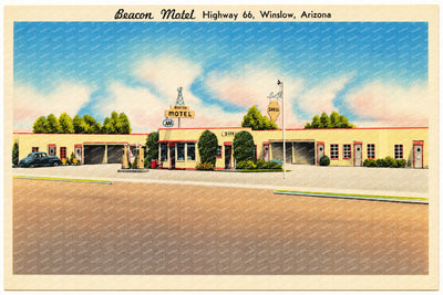 Winslow, AZ: Beacon Motel, highway 66