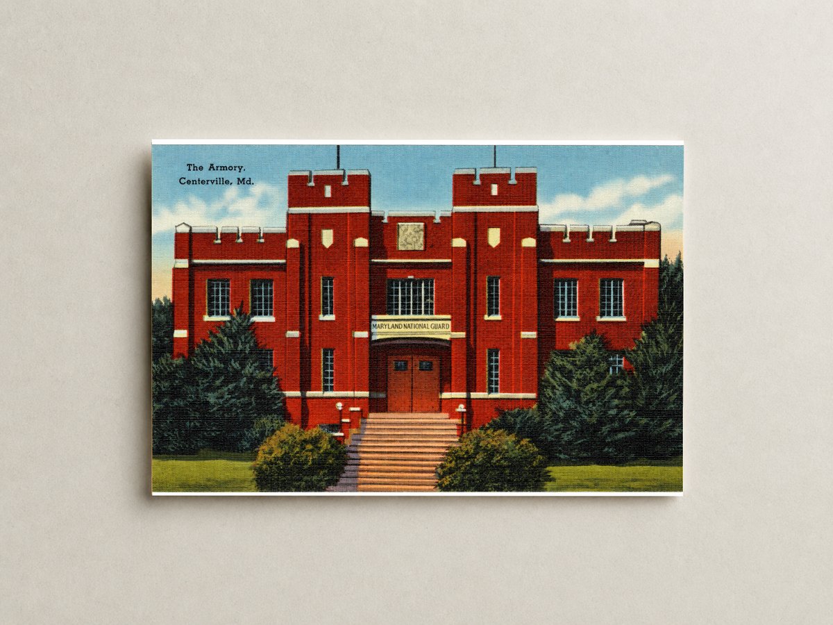 The Armory, Centerville, MD — Vintage Maryland Postcard