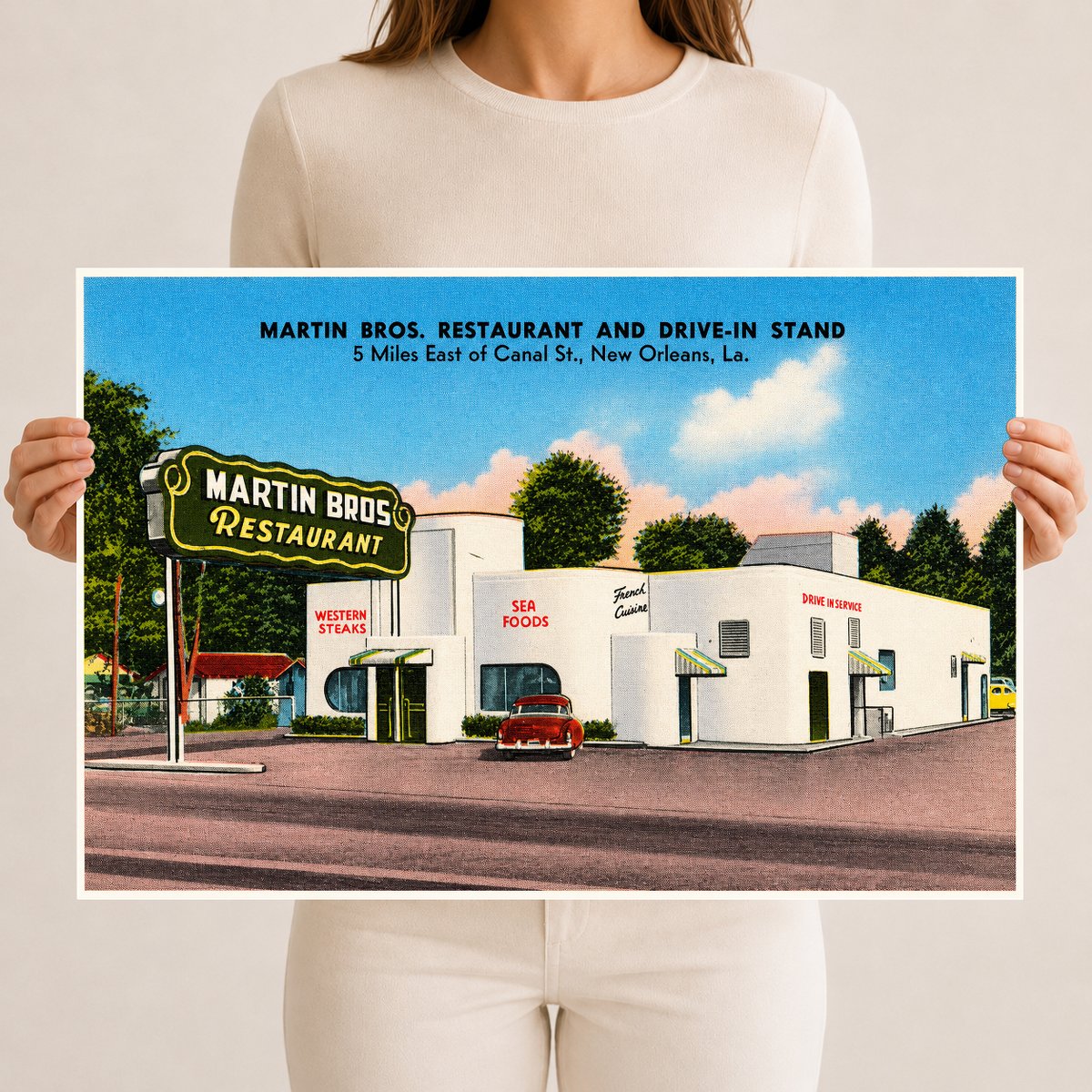 New Orleans, LA: Martin Bros. Restaurant and Drive-In Stand, 5 miles east of Canal St.