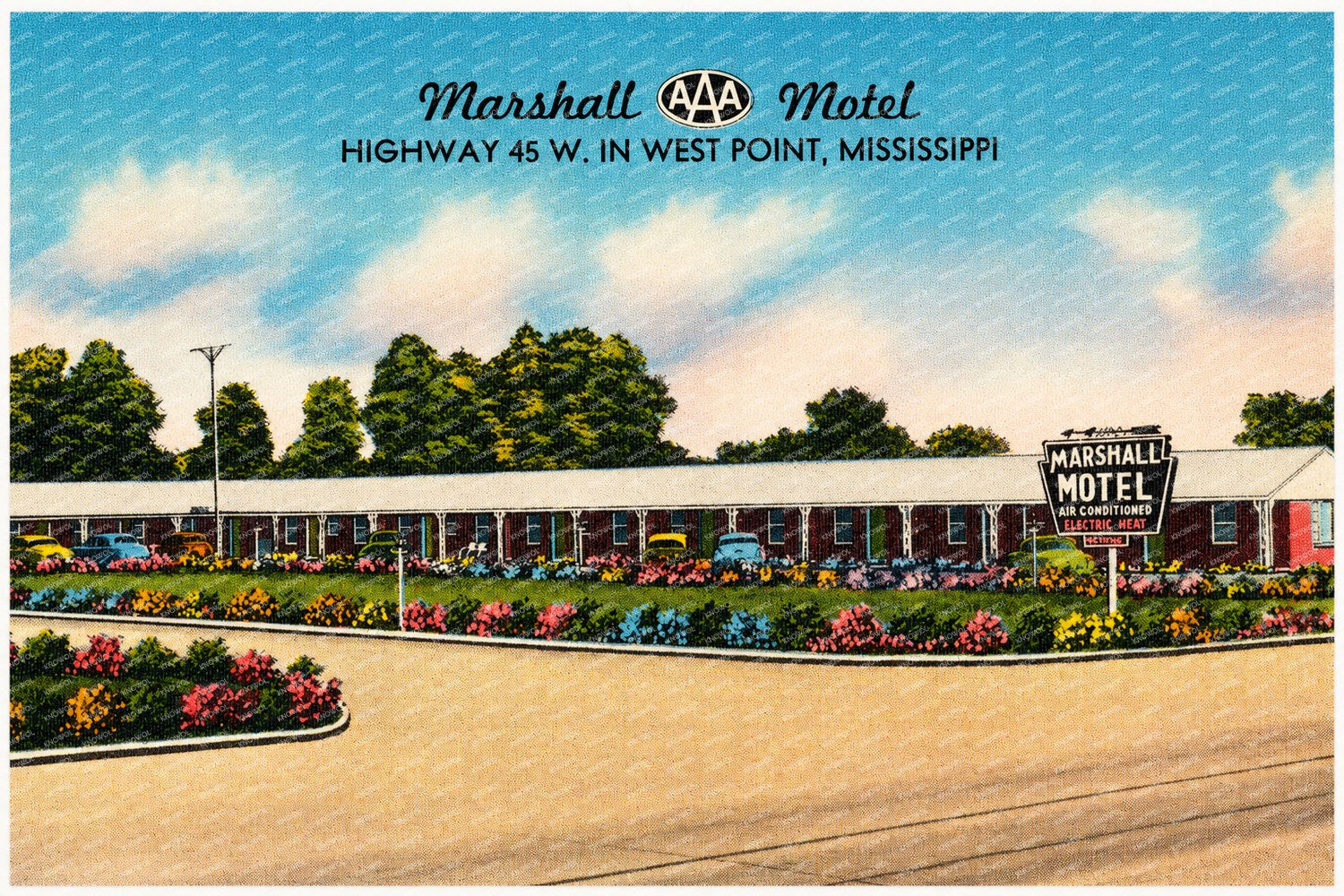 West Point, MS: Marshall Motel, Highway 45 W. In West Point