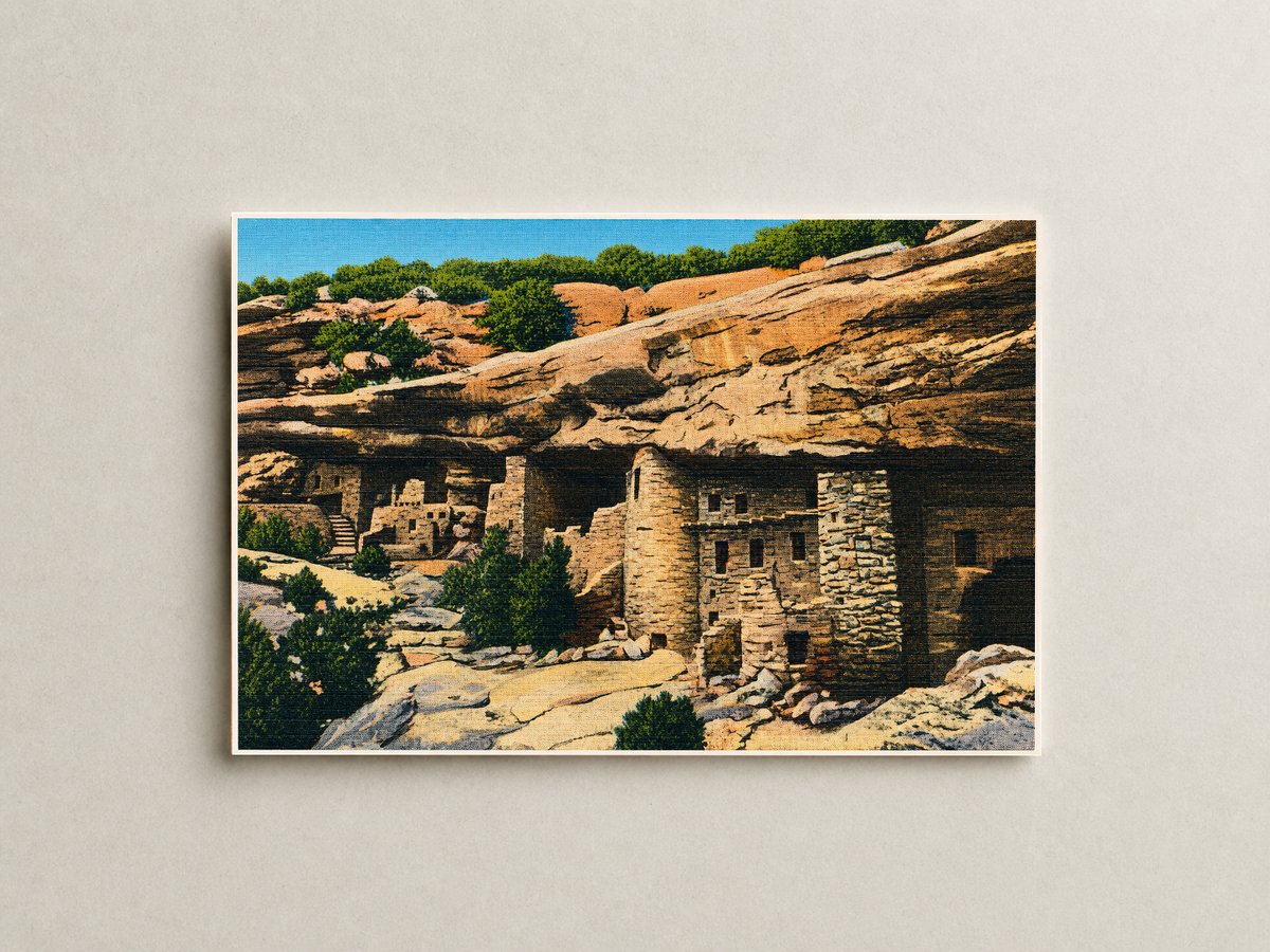 Manitou Springs, CO: General view of Manitou Cliff Dwellings in Phantom Cliff Canon