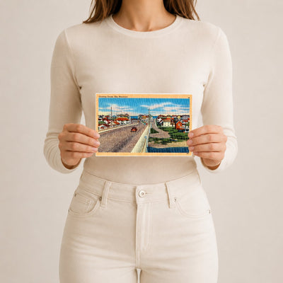 Entering Ocean City, Maryland — Vintage Maryland Postcard