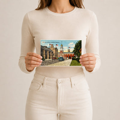 Municipal building, Cambridge, Maryland — Vintage Maryland Postcard