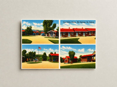 Hot Springs, SD: Log Cabin Courts, Hot Springs, So. Dakota