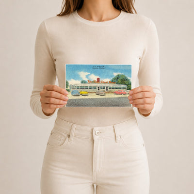 The New Ideal Diner, U. S. Route #40, Aberdeen, Maryland — Vintage Maryland Postcard