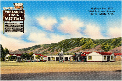 Butte, MT: Treasure Trail Motel, Highway No. 10-S, 3460 Harrison Avenue