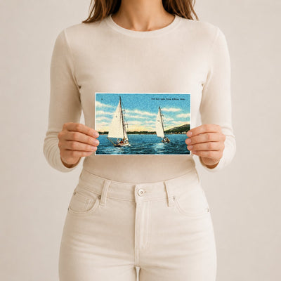 Coeur d'Alene Lake, ID: Full sail, Lake Coeur d'Alene