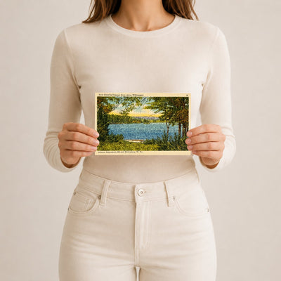 Duck Island in Potomac River above Williamsport between Hagerstown, MD And Martinsburg, W. Va. — Vintage Maryland Postcard