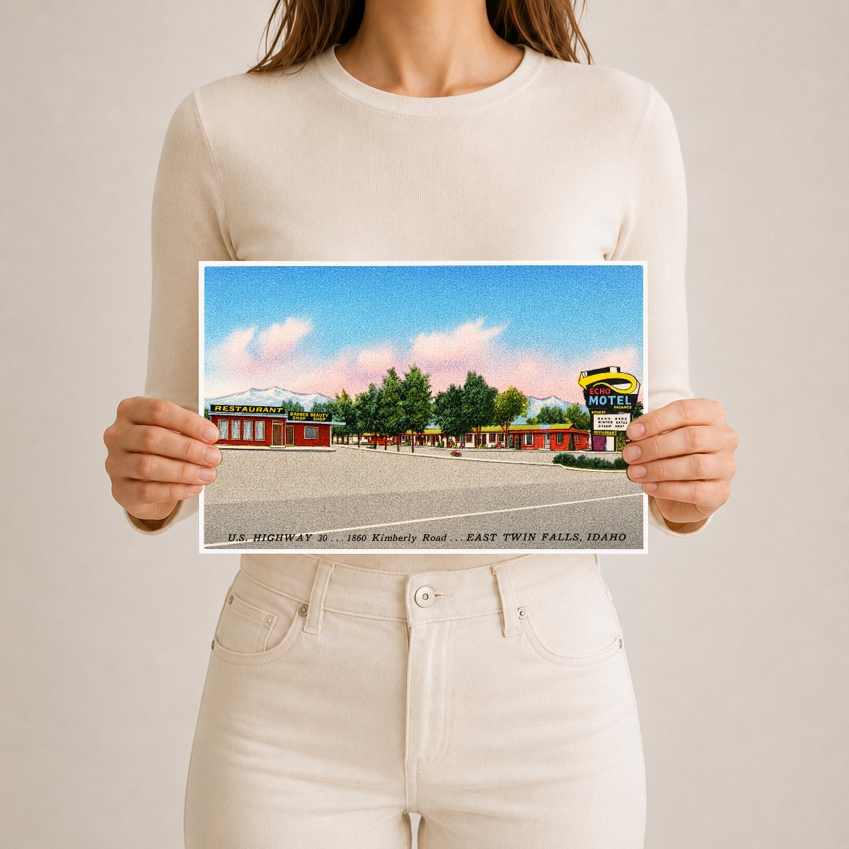 Twin Falls, ID: Echo Motel, US highway 30, 1860 Kimberly Road, East Twin Falls