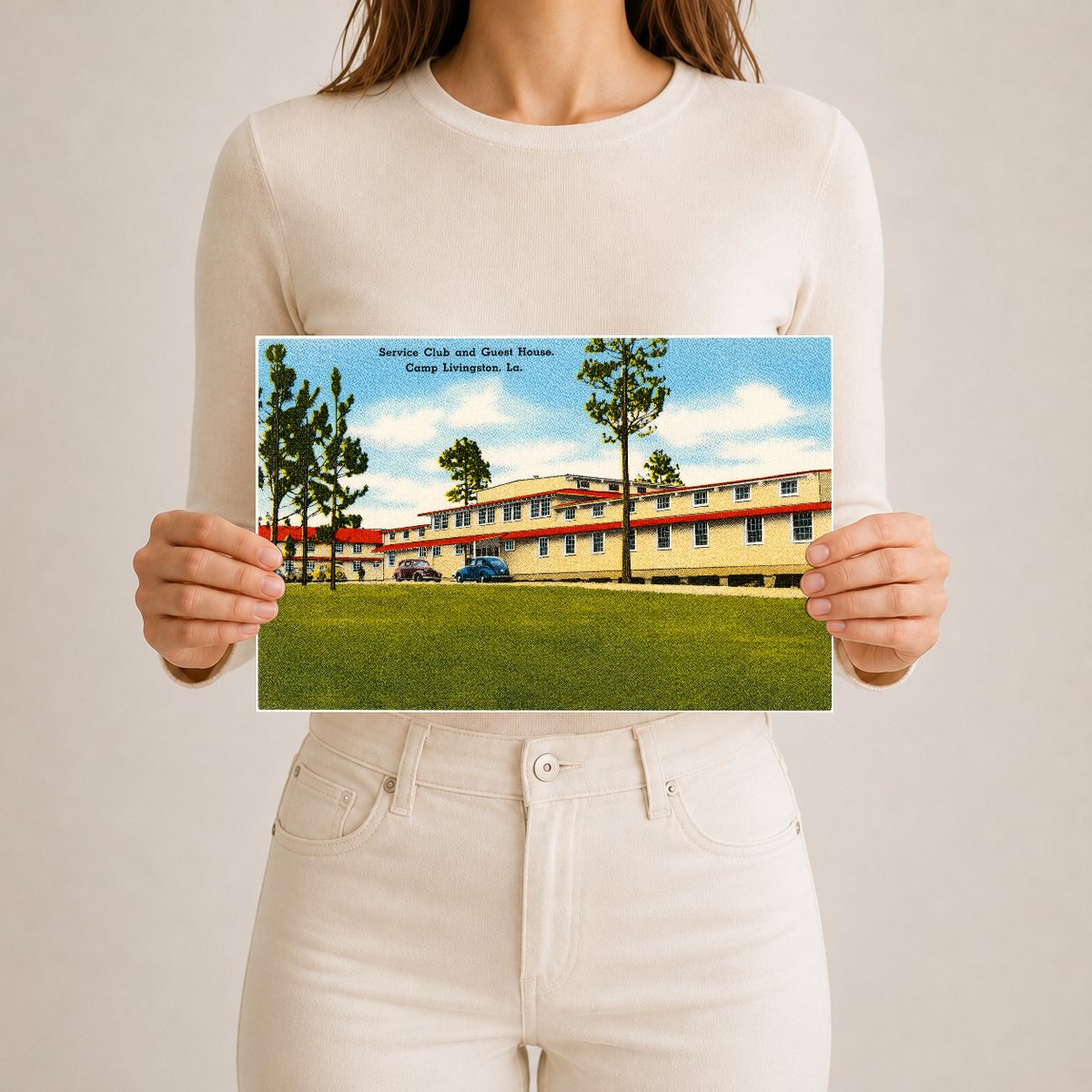 Pineville, LA: Service Club and Guest House, Camp Livingston