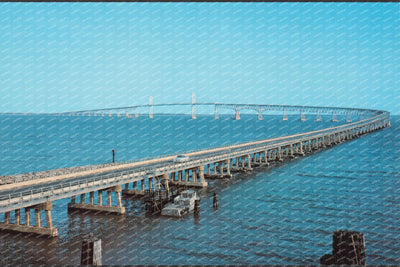 Chesapeake Bay Bridge — Vintage Maryland Postcard