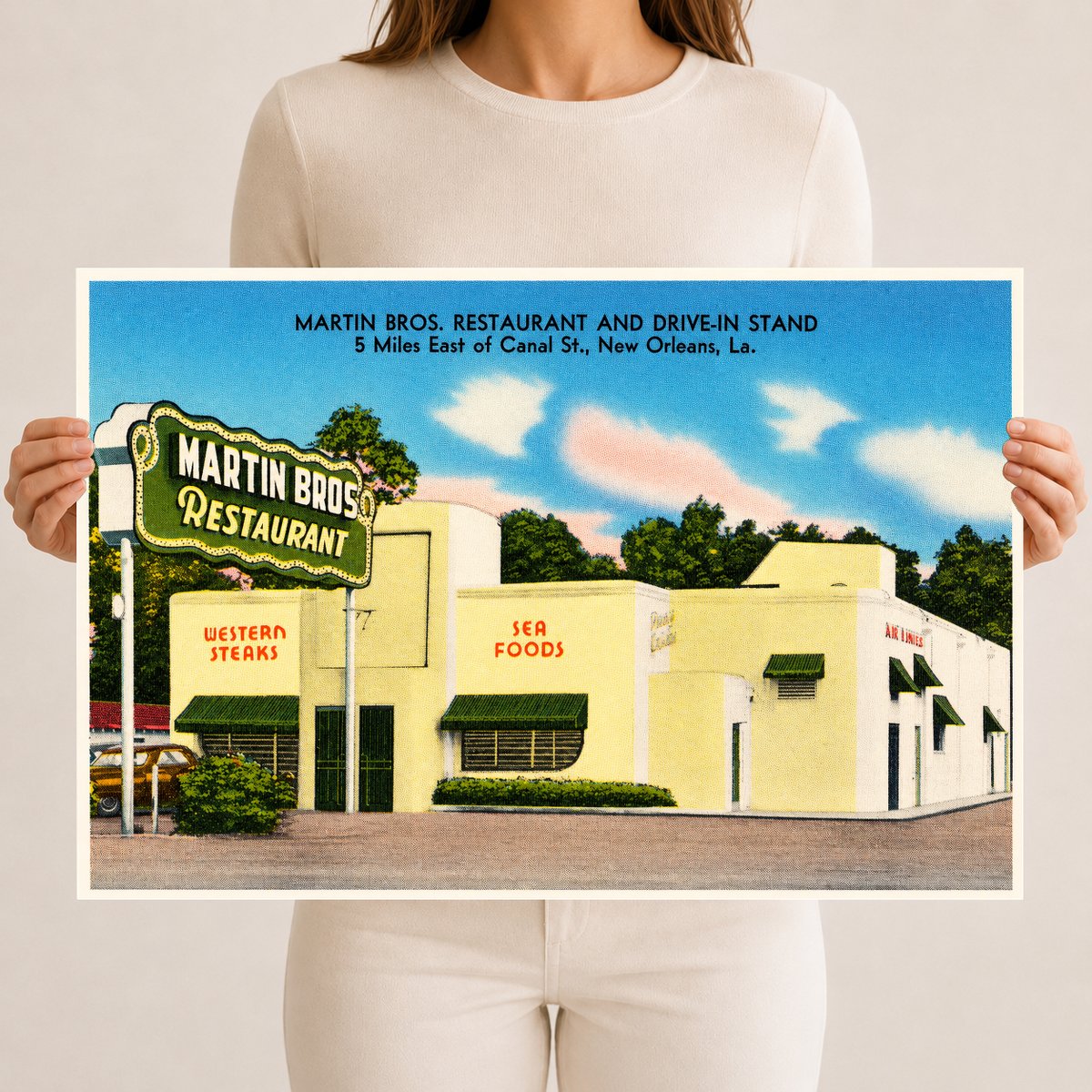 New Orleans, LA: Martin Bros. Restaurant and Drive-In Stand, 5 miles east of Canal St.