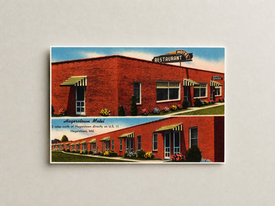 Hagerstown Motel, 2 miles north of Hagerstown directly on U. S. 11, Hagerstown, MD — Vintage Maryland Postcard