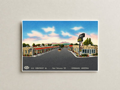 Kingman, AZ: Bell Motel, U.S. highway 66, east entrance of- Kingman