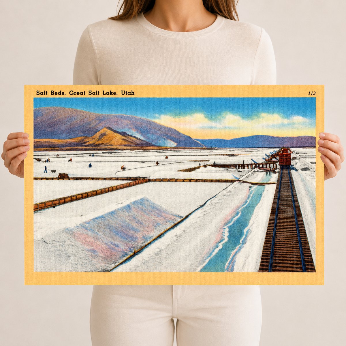 Great Salt Lake, UT: Salt beds