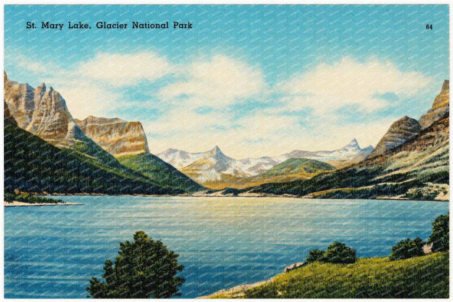 Canada, MT: St. Mary Lake, Glacier National Park