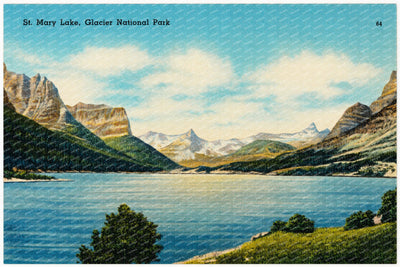Canada, MT: St. Mary Lake, Glacier National Park