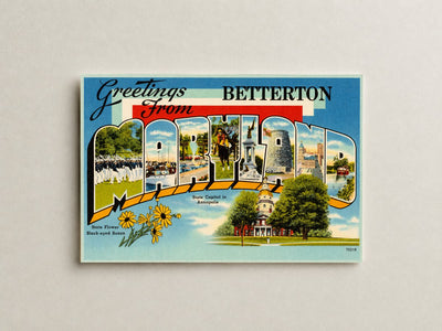 Greetings from Betterton, Maryland — Vintage Maryland Postcard