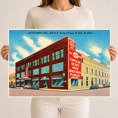 Fargo, ND: Auto Parts Inc., 424 N. P. Avenue, Fargo, N. Dak., Ph. 27411