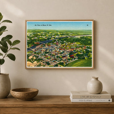 Minot, ND: Air view of Minot