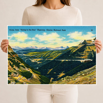 Canada, MT: Scene from "Going-to-the-Sun" Highway, Glacier National Park