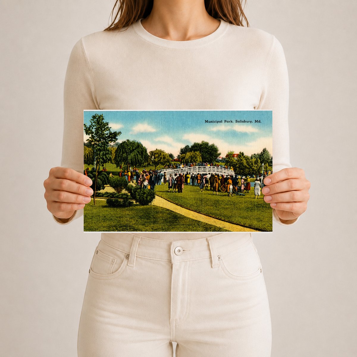 Municipal Park, Salisbury, MD — Vintage Maryland Postcard