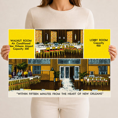 New Orleans, LA: Walnut Room, "Within fifteen minutes from the heart of New Orleans"