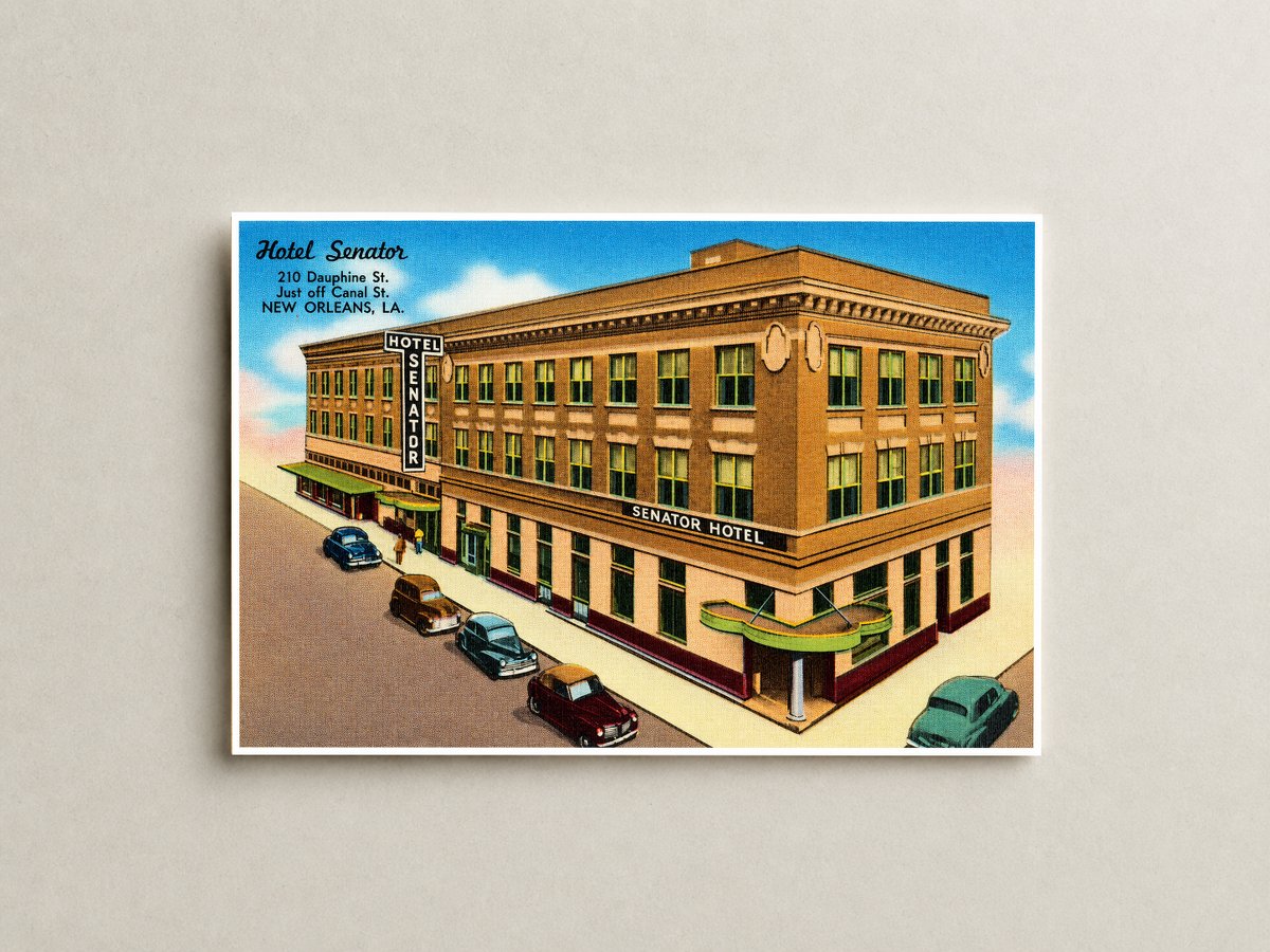 New Orleans, LA: Hotel Senator, 210 Dauphine St., just off Canal St.