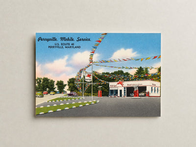 Perryville Mobile Service, U.S. Route 40, Perryville, Maryland — Vintage Maryland Postcard