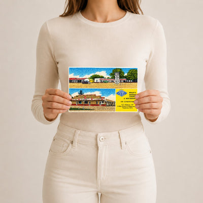 Opelousas, LA: Briley's Modern Courts & Restaurant, U.S. Highway 167, 3 miles north of Opelousas