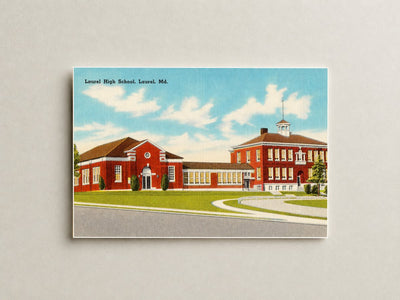 Laurel High School, Laurel, MD — Vintage Maryland Postcard