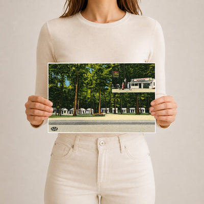 Glen Echo Lodge, U. S. Route 1, Darlington, MD, 3 miles south of Conowingo Dam and 11 miles north of Bel Air, MD — Vintage Maryland Postcard