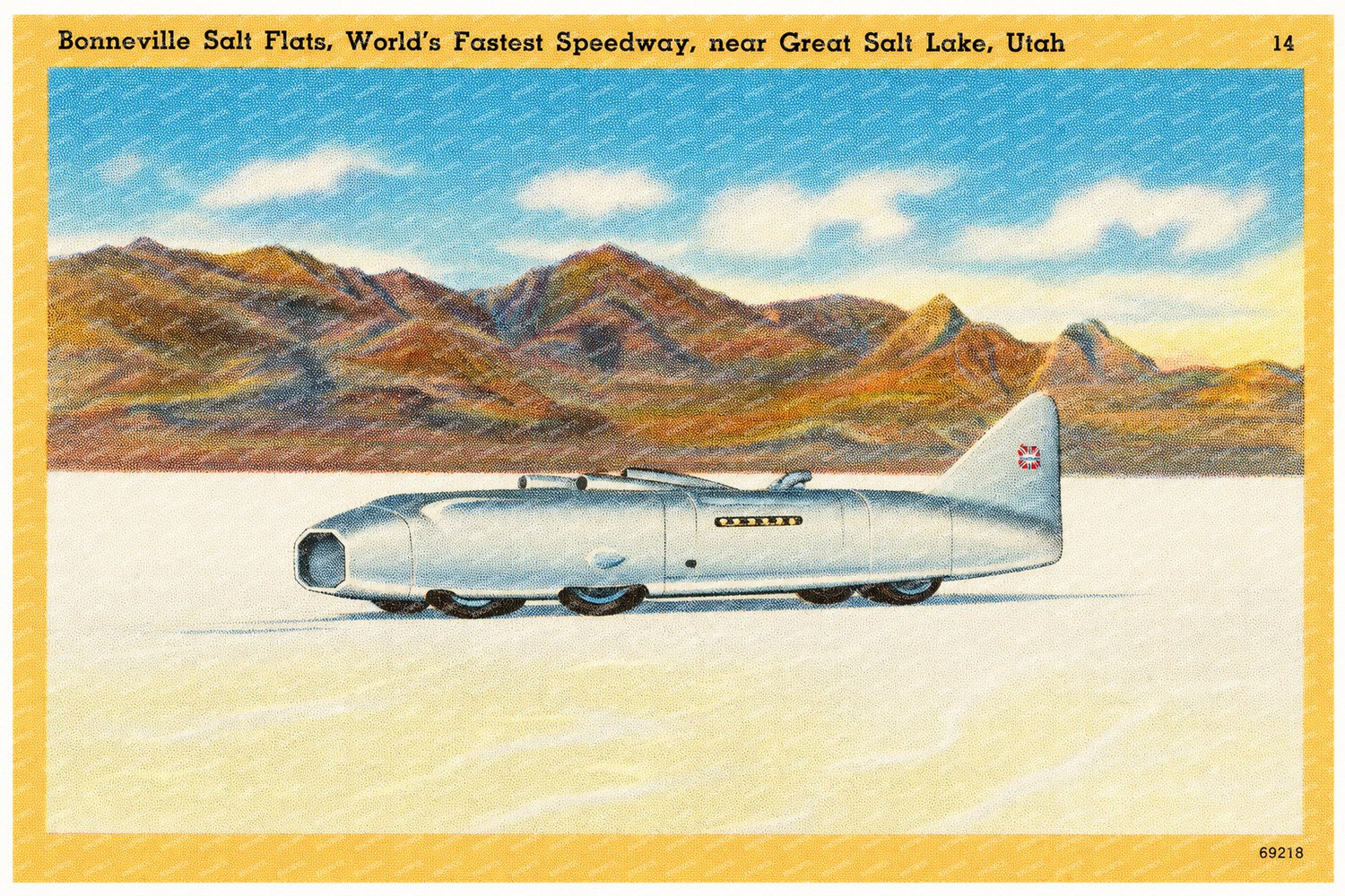 Bonneville Salt Flats, UT: Bonneville Salt Flats, "World's fastest speedway." Utah