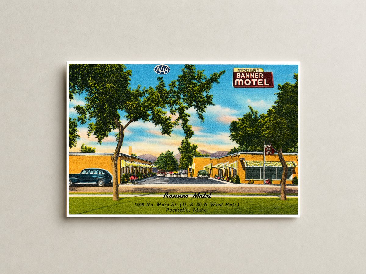 Pocatello, ID: Banner Motel, 1406 No. Main St.. (U.S. 30 N West Entr) Pocatello