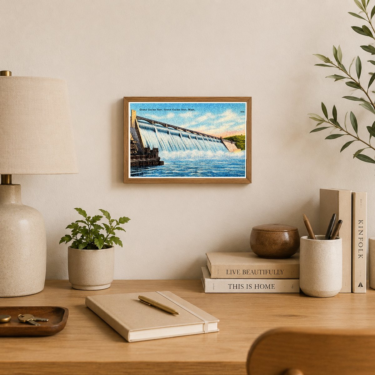 Grand Coulee Dam, WA: Historic View