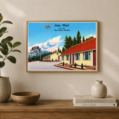 West Glacier, MT: Vista Motel, U.S. #2