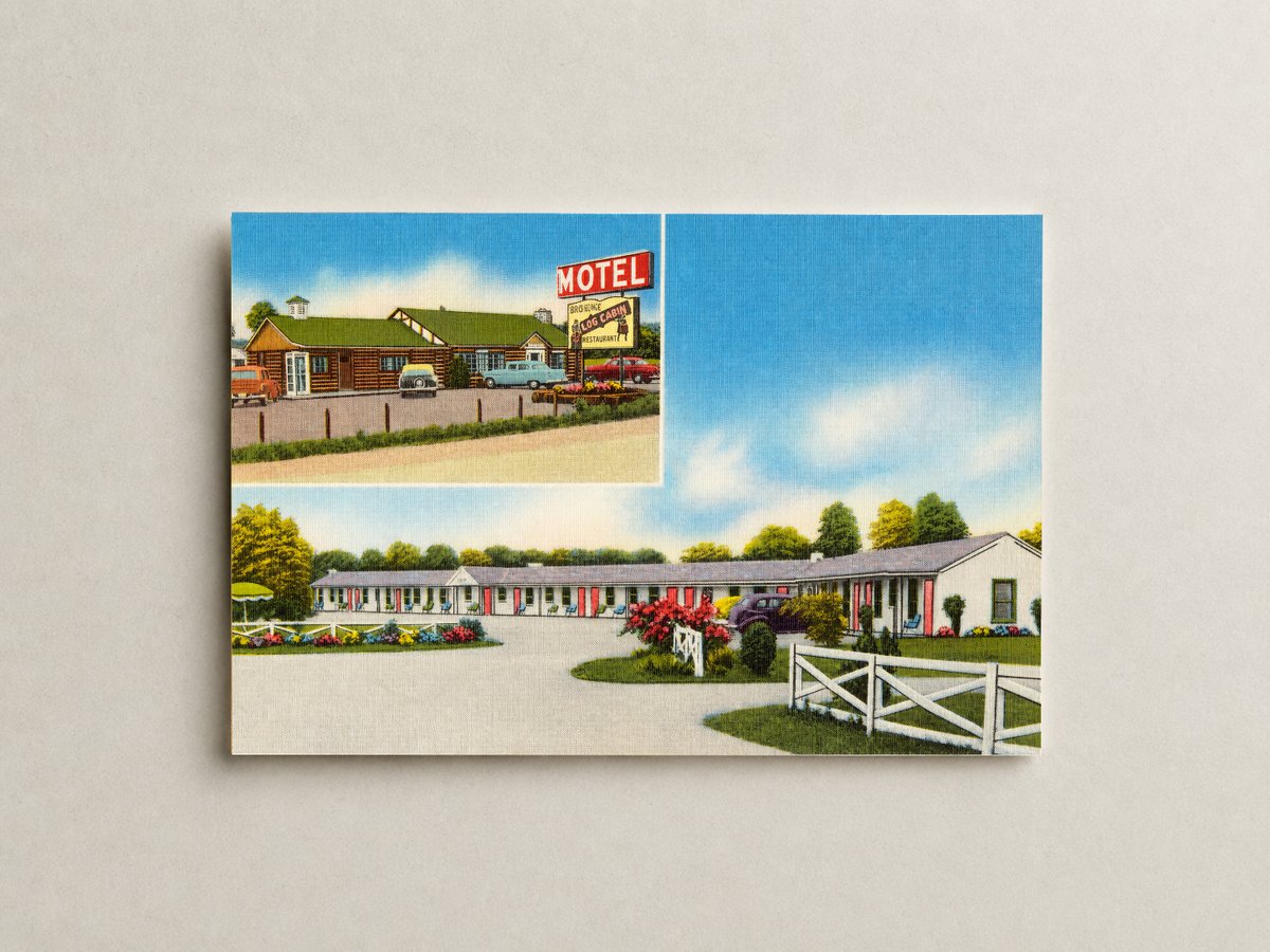 Brownie Motel & Restaurant. Located 3 miles north of Bel Air on U. S. Rt. #1 in Maryland's picturesque Harford County. — Vintage Maryland Postcard