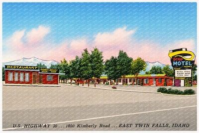 Twin Falls, ID: Echo Motel, US highway 30, 1860 Kimberly Road, East Twin Falls