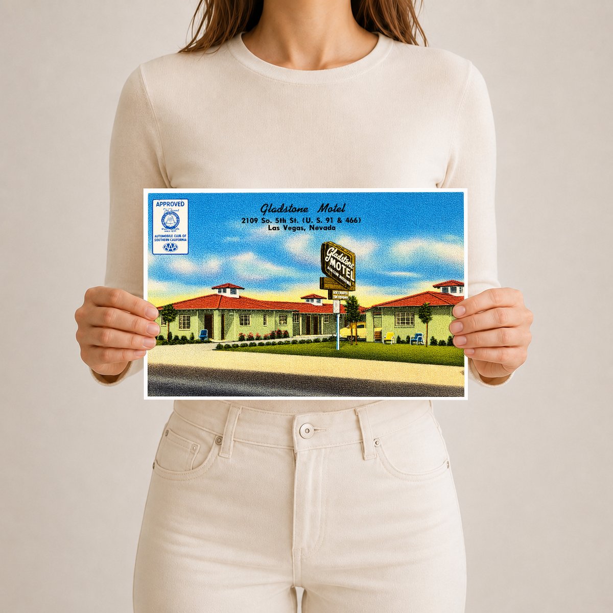 Las Vegas, NV: Gladstone Motel, 2109 So. 5th St. (U.S. 91 & 466)