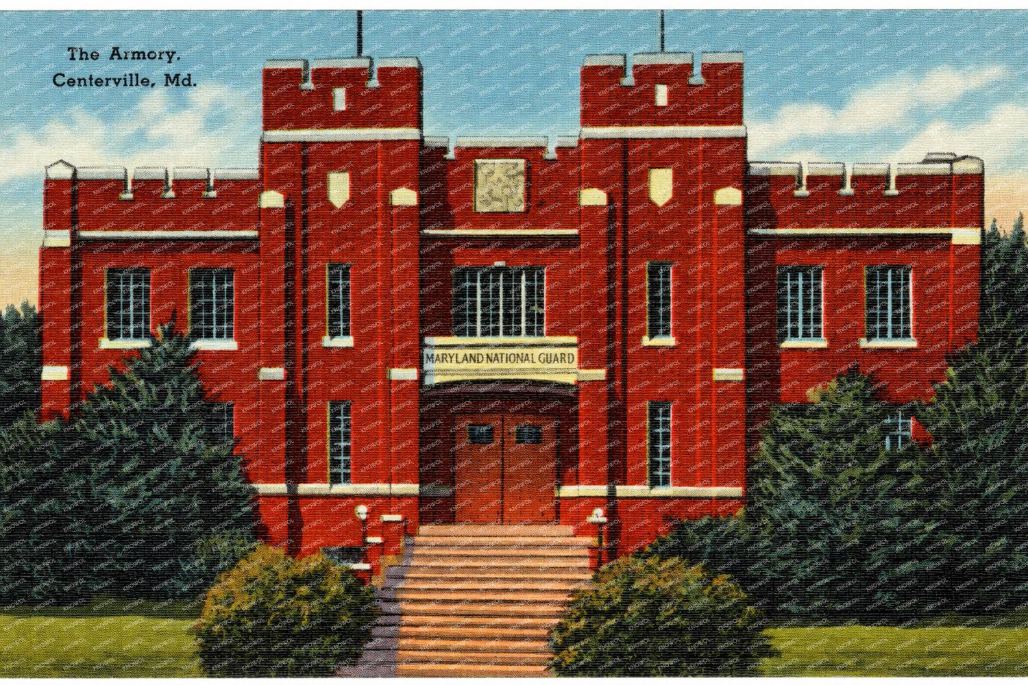 The Armory, Centerville, MD — Vintage Maryland Postcard