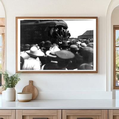 1908 Presidential Visit: Taft Engages Iowa Crowd