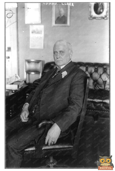 Regal Portrait of Champ Clark, Early 20th Century Leader