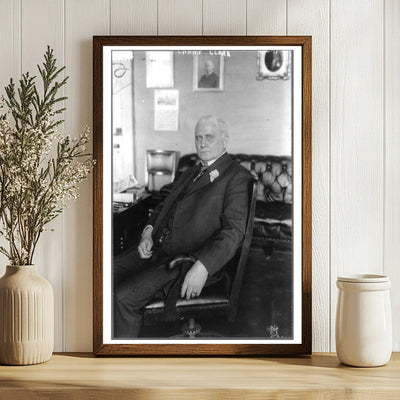 Regal Portrait of Champ Clark, Early 20th Century Leader
