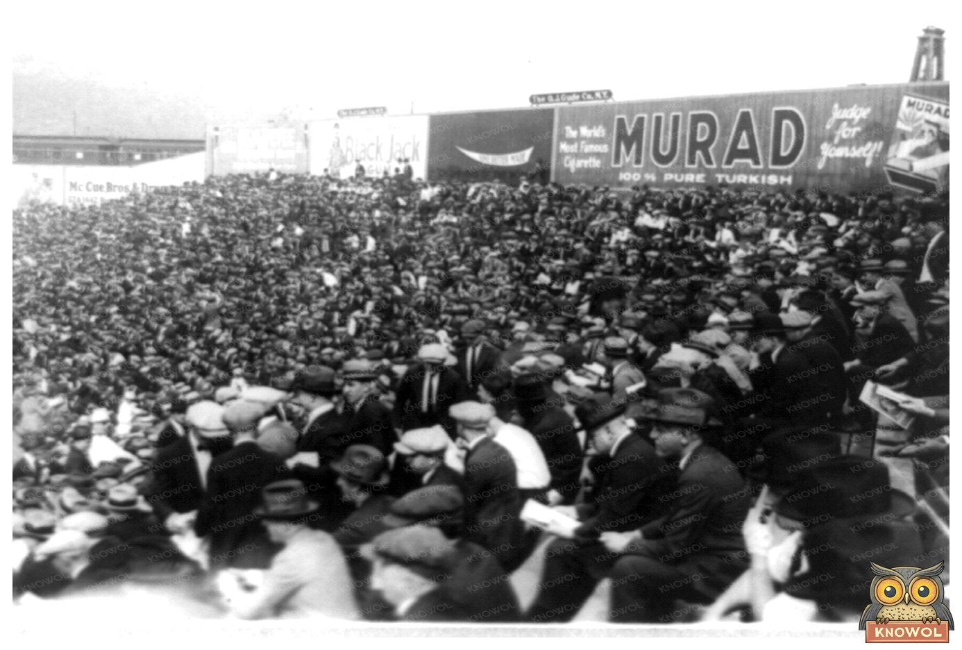 Historic Polo Grounds Crowd at 1922 World Series Opener