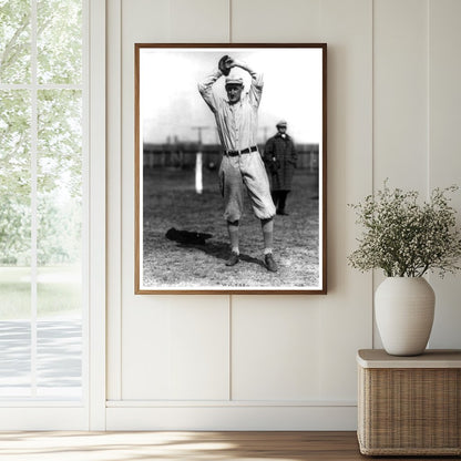 1911 Giants Pitcher Hooking a Strike in New York